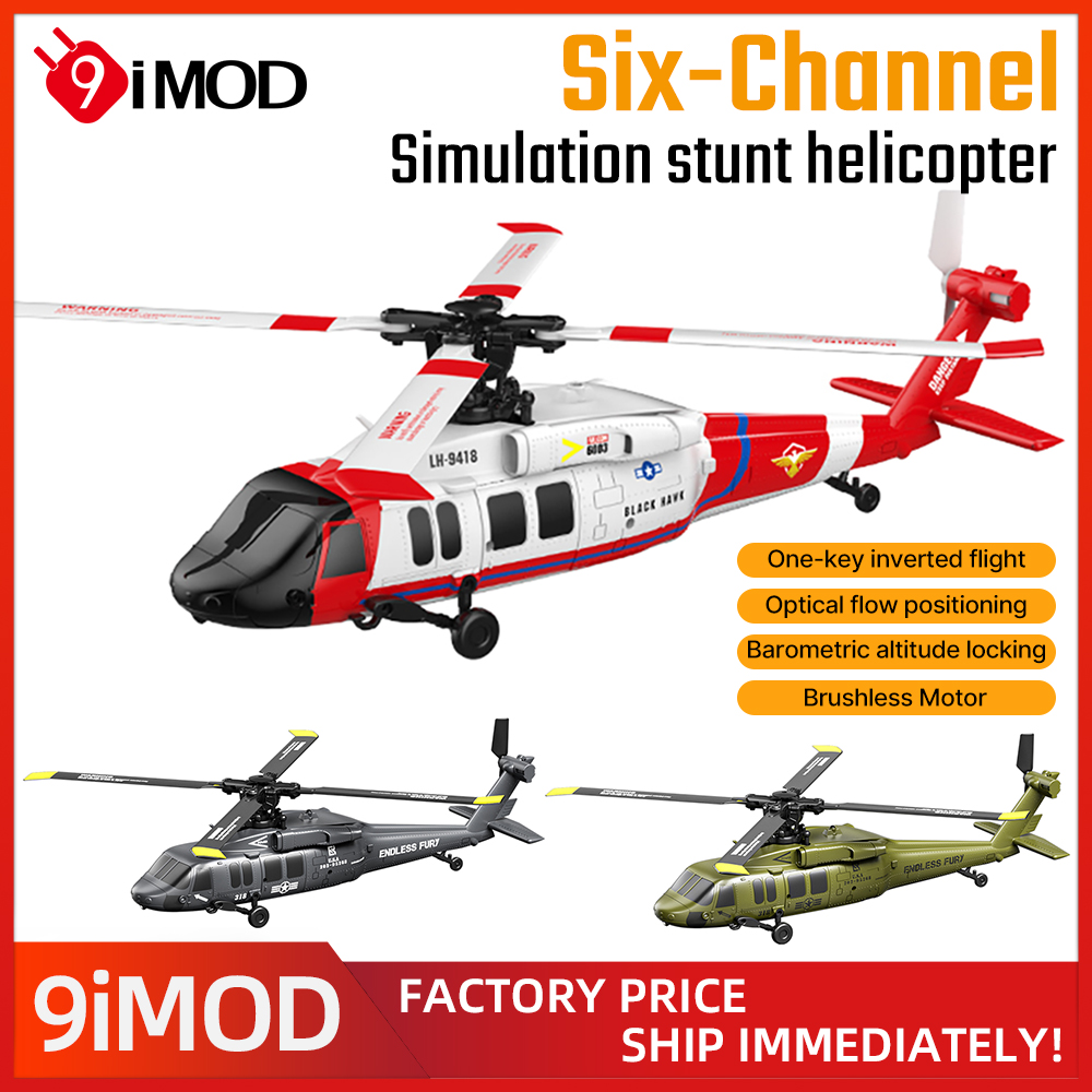 Rc Helicopter Gyro - Helikopter RC 9IMOD 6-kanałowy JJRC-U9901 z