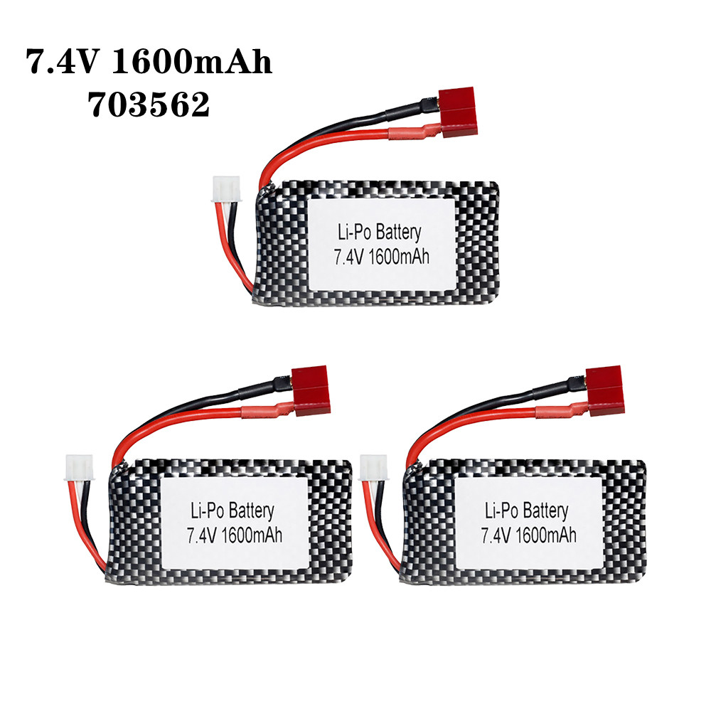 Rc Helicopter Coaxial - 1/2/3 sztuk/partia 7.4v 1600mah 703562 25C
